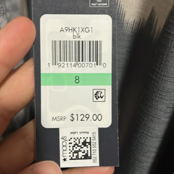 TOMMY HILFIGER Womens Black Belted Heather, The Knee Cocktail Sheath Dress 8 - Picture 7 of 7